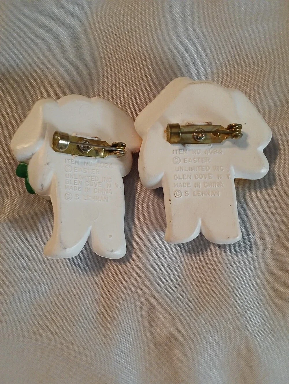 Vintage Whimsical Set of Easter Bunny Pins